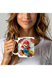 Süper Mario Baskılı 3D Tasarım Seramik Kupa Mug - Hediyelik Kupa Bardak