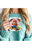 Süper Mario Baskılı 3D Tasarım Seramik Kupa Mug - Hediyelik Kupa Bardak
