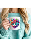 Kedi Baskılı 3D Tasarım Seramik Kupa Mug - Hediyelik Kupa Bardak