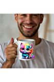 Kedi Baskılı 3D Tasarım Seramik Kupa Mug - Hediyelik Kupa Bardak