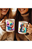 Kedi Baskılı 3D Tasarım Seramik Kupa Mug - Hediyelik Kupa Bardak