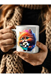 Kedi Baskılı 3D Tasarım Seramik Kupa Mug - Hediyelik Kupa Bardak