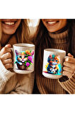 Kedi Baskılı 3D Tasarım Seramik Kupa Mug - Hediyelik Kupa Bardak