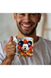 Mickey Mouse Baskılı 3D Tasarım Seramik Kupa Mug - Hediyelik Kupa Bardak