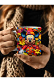 Mickey Mouse Baskılı 3D Tasarım Seramik Kupa Mug - Hediyelik Kupa Bardak