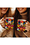 Mickey Mouse Baskılı 3D Tasarım Seramik Kupa Mug - Hediyelik Kupa Bardak