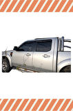 Ford Ranger 1999-2012 Modellerine Uyumlu Özel 4'Lü Mügen Tip Cam Rüzgarlığı
