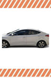 Hyundai Elantra 2010 -2015 Modellerine Uyumlu Özel 4'Lü Mügen Tip Cam Rüzgarlığı