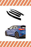 Ford Focus 4 Hb 2015-2018 Modellerine Uyumlu Özel 4'Lü Mügen Tip Cam Rüzgarlığı