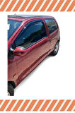 Renault Twingo Tüm Modellerine Uyumlu Özel 2'Li Mügen Tip Cam Rüzgarlığı