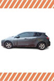 Mazda 3 Hb 2010-2013 Modellerine Uyumlu Özel 4'Lü Mügen Tip Cam Rüzgarlığı