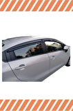 Kia Rio Sedan 2011-2017 Modellerine Uyumlu Özel 4'Lü Mügen Tip Cam Rüzgarlığı