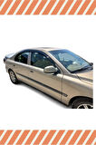 Volvo S60 2001-2010 Modellerine Uyumlu Özel 4'Lü Mügen Tip Cam Rüzgarlığı