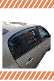 Renault Megane 2 Sedan 2004-2010 Modellerine Uyumlu Özel 4'Lü Mügen Tip Cam Rüzgarlığı