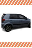 Hyundai Getz Tüm Modellerine Uyumlu Özel 4'Lü Mügen Tip Cam Rüzgarlığı