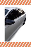 Volkswagen Jetta 2011 Ve Sonrası Modellerine Uyumlu Özel 4'Lü Mügen Tip Cam Rüzgarlığı