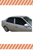 Hyundai Accent Admira 2003-2006 Modellerine Uyumlu Özel 4'Lü Mügen Tip Cam Rüzgarlığı