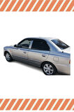 Hyundai Accent Admira 2003-2006 Modellerine Uyumlu Özel 4'Lü Mügen Tip Cam Rüzgarlığı