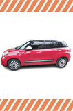 Fiat 500 L Tüm Modellerine Uyumlu Özel 4'Lü Mügen Tip Cam Rüzgarlığı