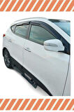 Hyundai ix-35 Tüm Modellerine Uyumlu Özel 4'Lü Mügen Tip Cam Rüzgarlığı