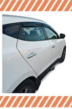 Hyundai ix-35 Tüm Modellerine Uyumlu Özel 4'Lü Mügen Tip Cam Rüzgarlığı
