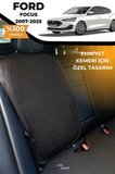 Terletmez Oto Koltuk Koruyucu Kılıf %100 Pamuk 5 li Tam Set Siyah Ford Focus 2 3 4 5