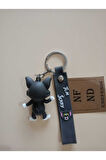 TOM VE JERRY ANAHTARLIK TOM ANAHTARLIK SİLİKON 3D SEVİMLİ KULLANIŞLI TEK ANAHTARLIK 1 ADET TOM