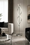 Tornado Gri Renk Gün Işığı Ledli Modern Tasarım Salon - Yatak Odası Led Lambader