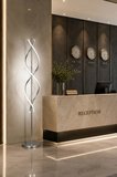 Tornado Gri Renk Gün Işığı Ledli Modern Tasarım Salon - Yatak Odası Led Lambader