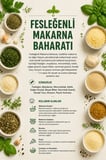 Fesleğenli Makarna Baharatı 100 gr (1. Kalite)