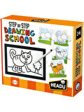 Headu Step By Step Drawing  School - Adım Adım Çizim Okulu Yapbozu (3 - 6 Yaş ) IT21062