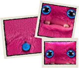 Mini Koleksiyonluk ZURU Fuggler Baby Fuggs Komik Çirkin Peluş Oyuncak Sir Belch Bordo 9cm