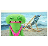 Vacay Vibes Tatil Havası ZURU Fuggler Komik Peluş Oyuncak - Smiley O Riley - 22 cm