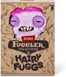 Kıllı Süper Yumuşak ZURU Fuggler Hairy Fuggs Peluş Oyuncak Squidge Mohawk Purple 22cm