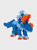 Plus - Plus Minecraft Temalı Silindir Kutuda Lego Triceratops Yapı Oyuncağı ( 100 Parça )  4094