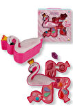 Pretty Pinky Flamingo Şekilli 3 Katlı Makyaj Güzellik Seti S00002599