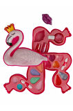 Pretty Pinky Flamingo Şekilli 3 Katlı Makyaj Güzellik Seti S00002599