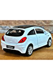 Opel Corsa OPC Çek Bırak Die - Cast Metal Model Araba - Beyaz 11.5 cm