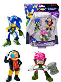 Sonic Prime 3 lü Figür Blister Set - Sonic + Dr. Don't + Amy Rose 6.5 cm - SON2020