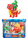 Paw Patrol Dinozorlu Kahraman Şövalyeler Oyun Seti - Rocky And Dragon Flame 20 cm