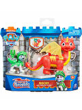 Paw Patrol Dinozorlu Kahraman Şövalyeler Oyun Seti - Rocky And Dragon Flame 20 cm