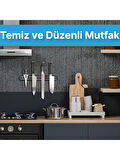 Güçlü Mıknatıslı Paslanmaz Mutfak Duvar Bıçak Askısı Standı - 55 Cm