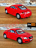 Audi TT Coupe Çek Bırak Die - Cast Kapıları Açılabilen Koleksiyonluk Metal Model Araba - 11.5 cm
