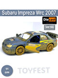 Subaru Impreza Wrc 2007 Çamurlu Çek Bırak Die - Cast Kapıları Açılabilen Metal Model Araba - 11.5 cm