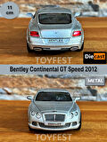 2012 Bentley Continental GT Speed Çek Bırak Kapıları Açılabilen Metal Model Araba - Metalik 11.5 cm