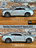 2012 Bentley Continental GT Speed Çek Bırak Kapıları Açılabilen Metal Model Araba - Metalik 11.5 cm