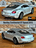 2012 Bentley Continental GT Speed Çek Bırak Kapıları Açılabilen Metal Model Araba - Metalik 11.5 cm