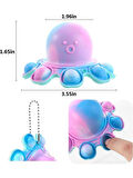 Push Popper Flip Octopus - Yumuşak Stress Giderici Çift Taraflı Anahtarlık Çanta Aksesuarı (1 ADET)