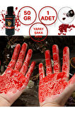 Parti & Tiyatro Kanı - Halloween Cadılar Bayramı 50 gr. Yapay Vampir Dracula Yapay Kan Boya - 1 ADET