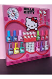 Hello Kitty ve Arkadaşları 12 Renkli Aksesuarlı Oje Tırnak Bakım Seti